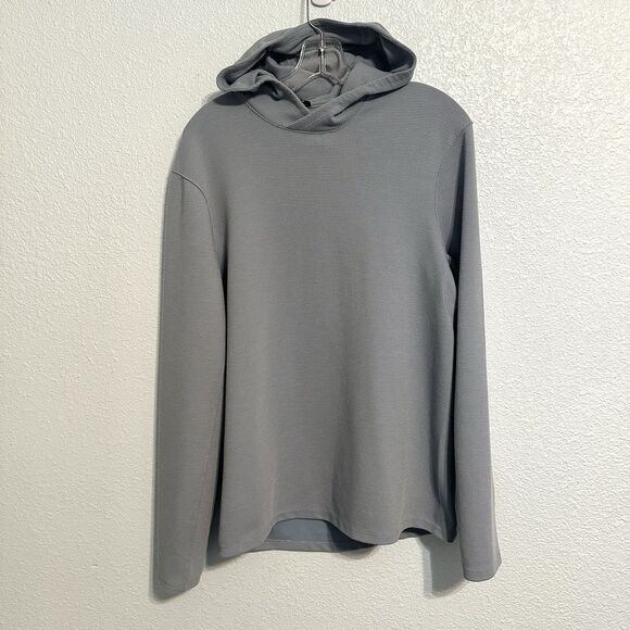 Lululemon Other - Lululemon Hoodie Men’s Medium Blue Shift Stitch Waffle Knit Sweatshirt Thermal